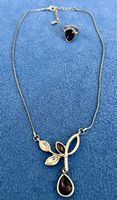 Schmuckset Collier & Ring mit Zirkonia-Steinen