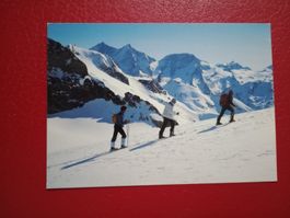 Zermatt Bergsteiger Aufstieg zum Triftgletscher (953)