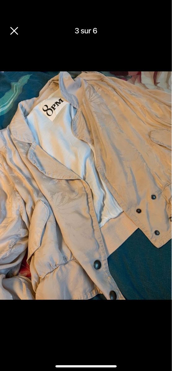 Giacche: Bomber satiné rose pale 8PM – Usato da Martigny venduto da lovejess 2