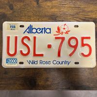 🇨🇦 Autoschild, Alberta USL-795 - Kanada 