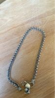 Vintage Silber Fusskettchen mit kleinen Kugeln