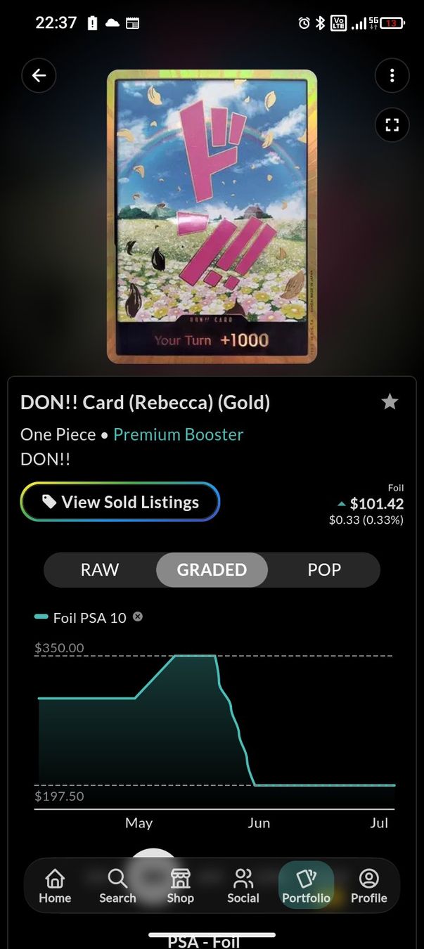 Bandai Carte collezionabili: One Piece - DON!! Rebecca Gold!! – Nuovo (secondo la descrizione) da Wettingen venduto da Legends_of_Baden_TCG 2