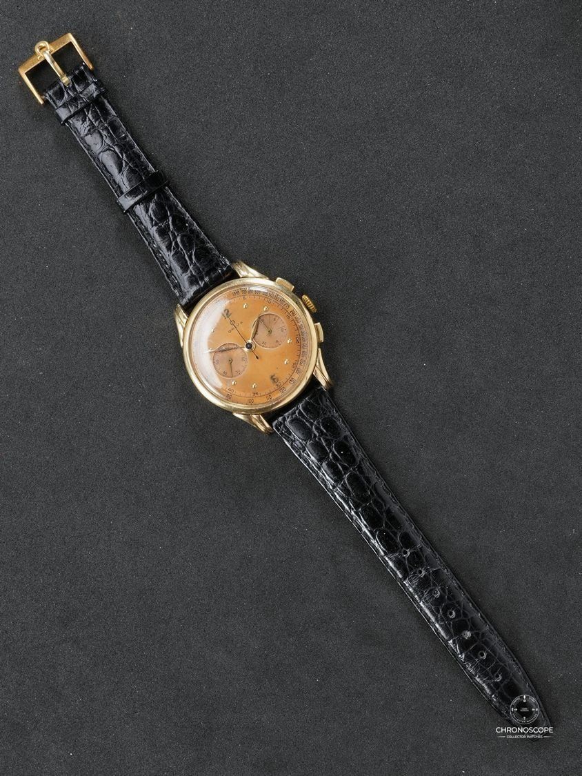 Omega Orologi: Omega Chronograph Reference OJ 2467 in 14k, original dial – Usato da Luzern venduto da ChronoScope6004 4