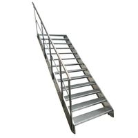 Stahltreppe 13 Stufen+Geländer 60x247cm