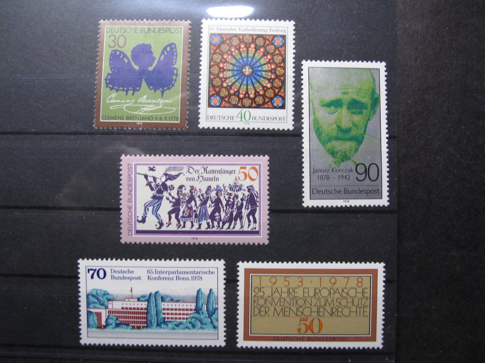 Alle Briefmarken: BRD 1978 Rattenfänger v.HHameln / Menschenrechte ** – Gebraucht aus Wil SG von fva01