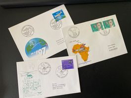 Genf - New York + Mittelholzer ZRH - Kairo etc + FISA Laax