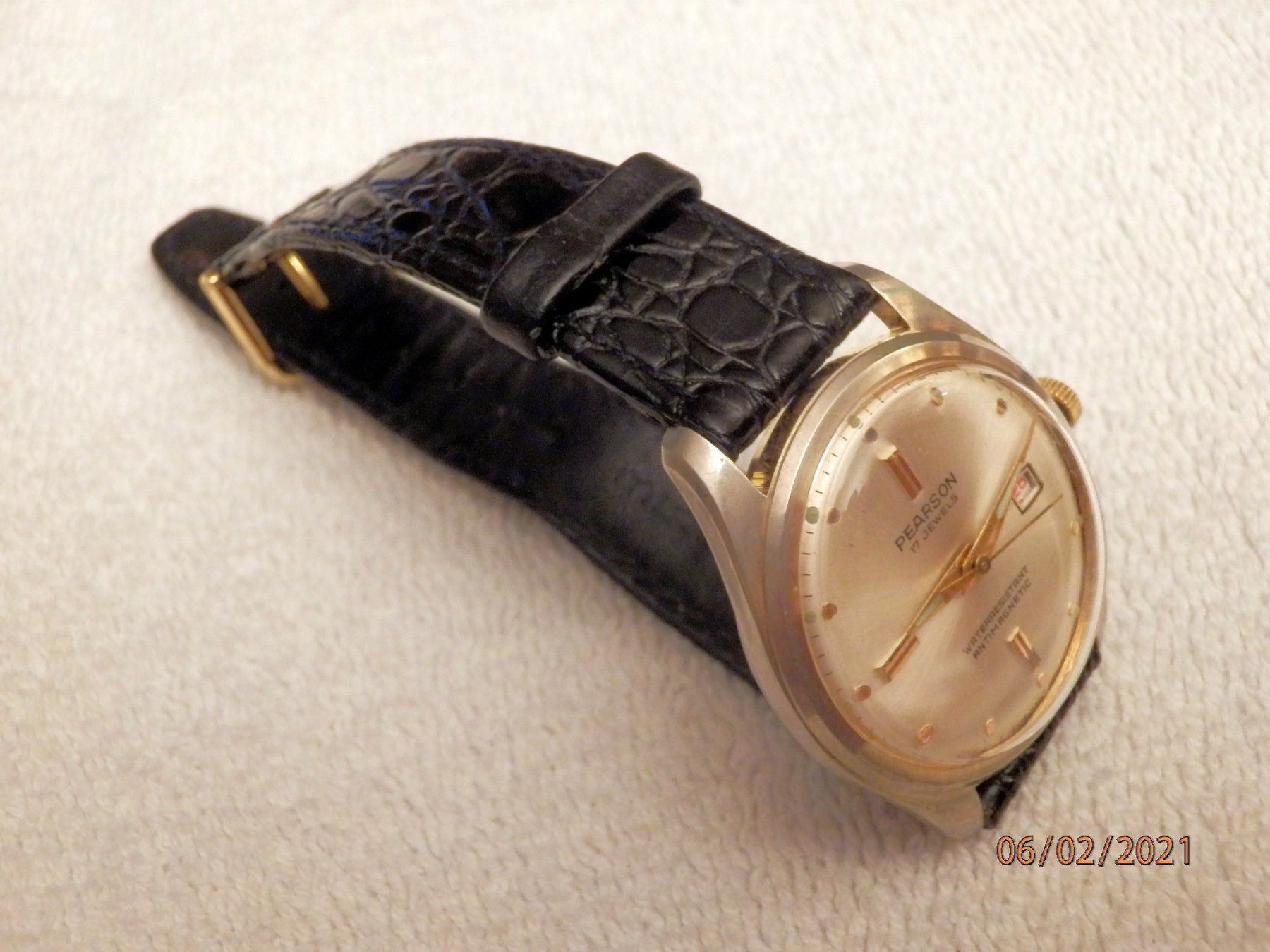 Swiss Orologi: Pearson, Herren, Handaufzug, 34mm, Datum – Usato da Ueberstorf venduto da dinbau 7