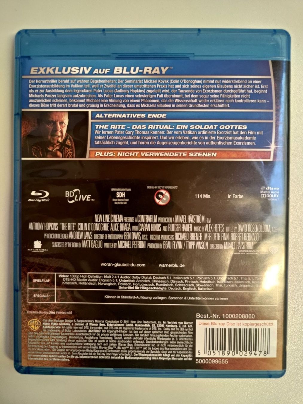 Tutti i DVDs: The Rite - Das Ritual – Usato da Liestal venduto da Kratzilla 2