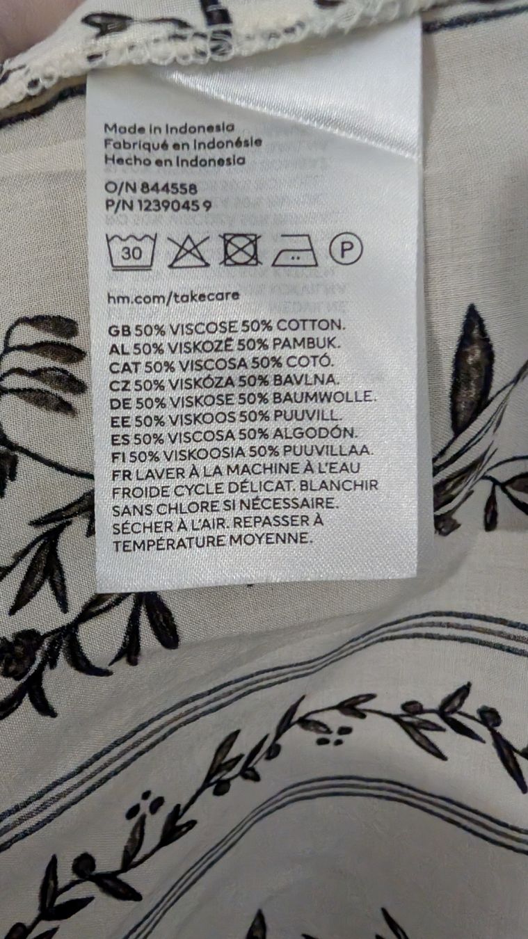 H&M Vestiti: Luftiges H&M Maxikleid mit Muster, Grösse M – Usato da Wädenswil venduto da coconut1289 4