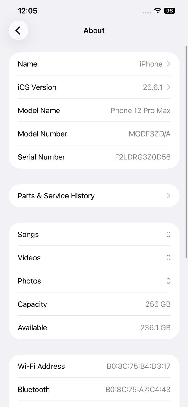 Apple Telefoni cellulari / Smartphones: iPhone 12 Pro Max Pacific Blue – Usato da Dornach venduto da Garocle 6