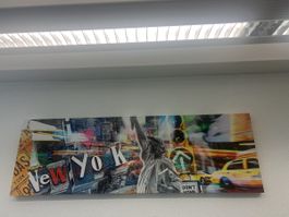 Wandbild New York Motiv Panoramaformat guter Zustand