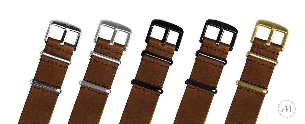 Cinturini per orologio: 20.00 NATO cuir montre|Leder Armbanduhr – Usato da Ligerz venduto da micla.shop 1