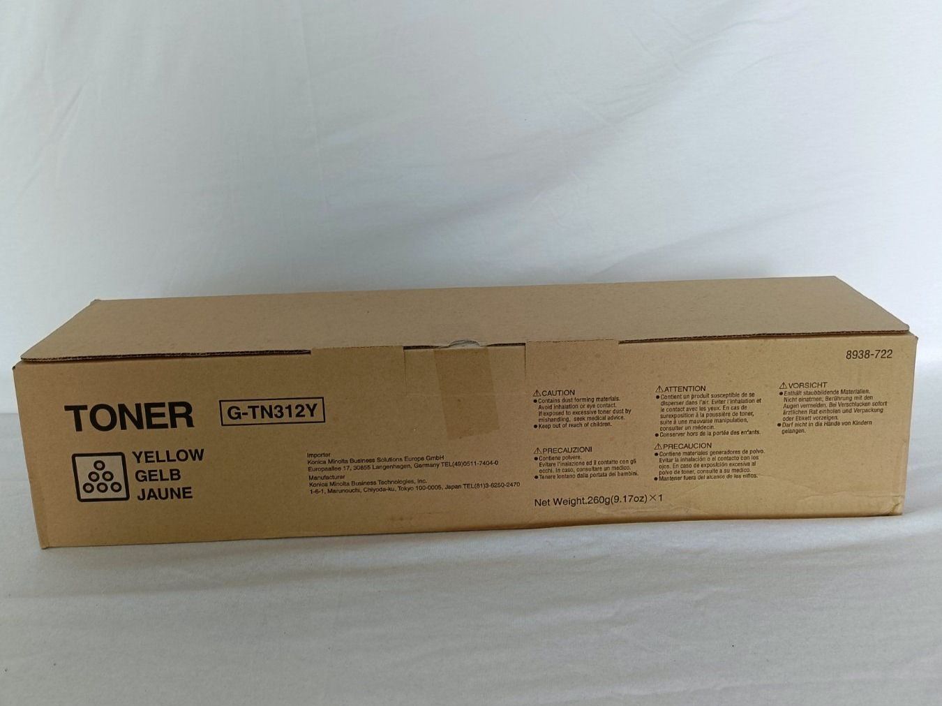 Konica Druckerpatronen & Toner: Toner "Yellow"  G-TN312C Konica Minolta – Neu und originalverpackt aus Dietlikon von IBBK 2