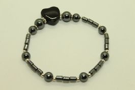 Armband Hämatit / Onyx/ Silber 925