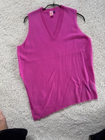 NONAME Pullunder 100% Kaschmir Pink M NEU