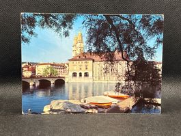 Zürich, Blick auf Wasserkirche und Grossmünstertürme