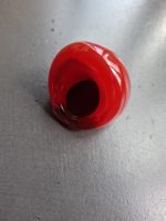 Handgefertigter Glasring Rot – Murano Stil – Künstlerischer