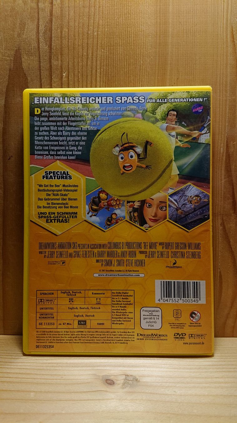 Tutti i DVDs: BEE MOVIE Das Honigkomplott auf DVD – Usato da Wilderswil venduto da Exebub 1