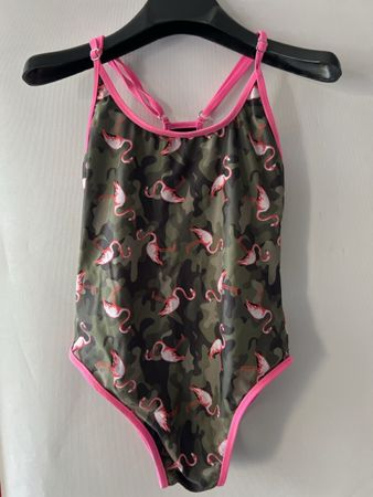 Badeanzug 10-12Jahre Flamingo