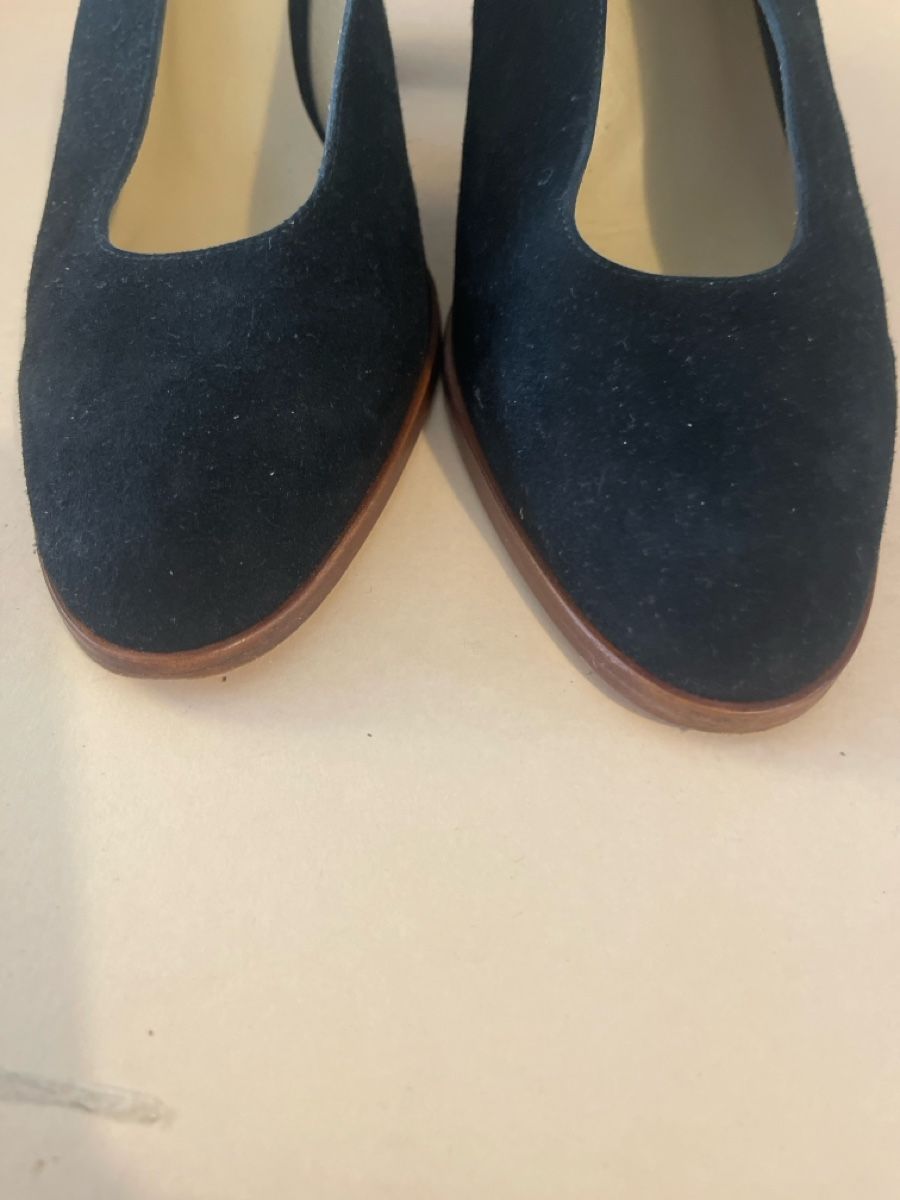 Damenschuhe: Slingback L.K. Bennett en daim noir, 40 – Gebraucht aus GENEVE von Myrtille8 2