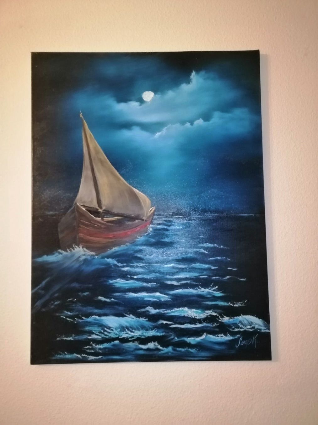 Gemälde: Ölbild auf Leinwand, signiert. – Neu und originalverpackt aus Ostermundigen von LorisHome 5