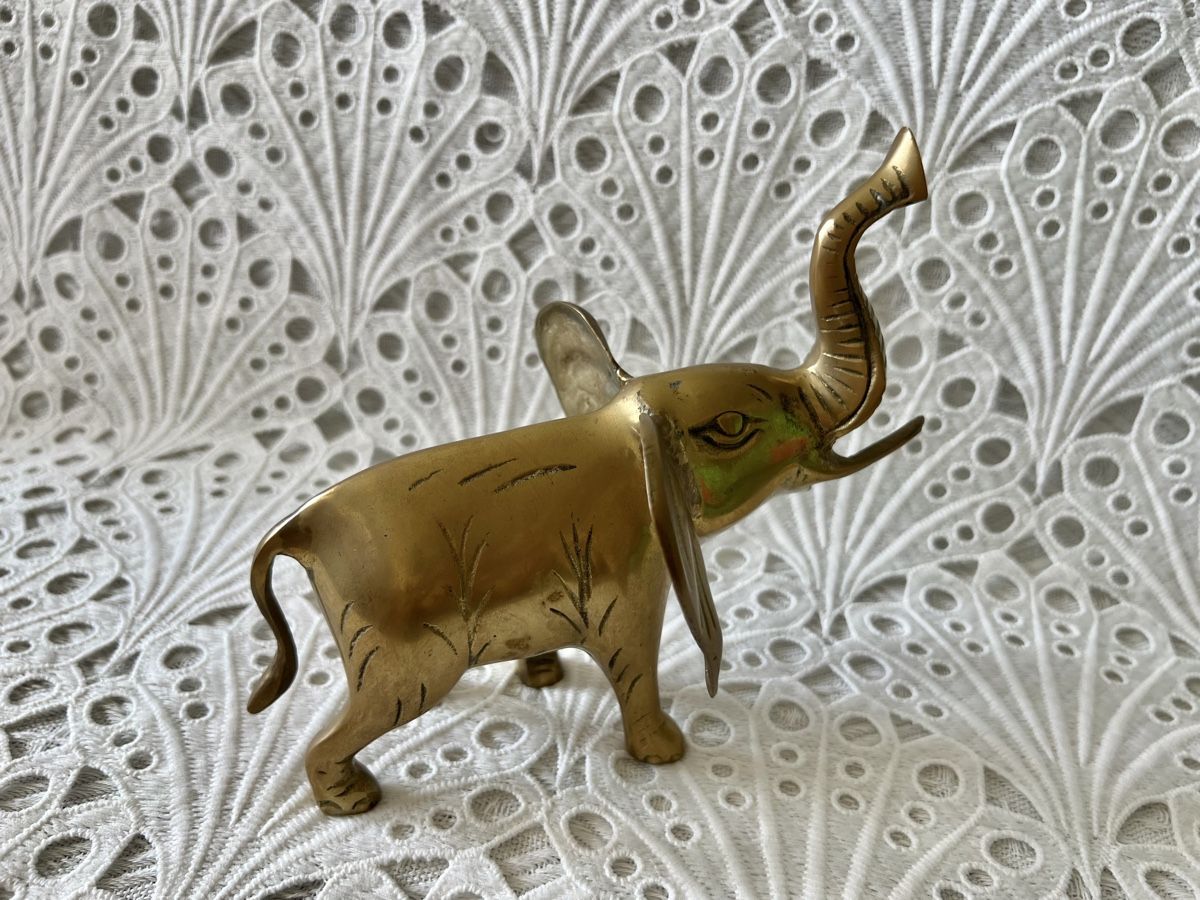 Statuette: Vintage Messing Elephant Figur 16cm – Usato da Frenkendorf venduto da Only1 2