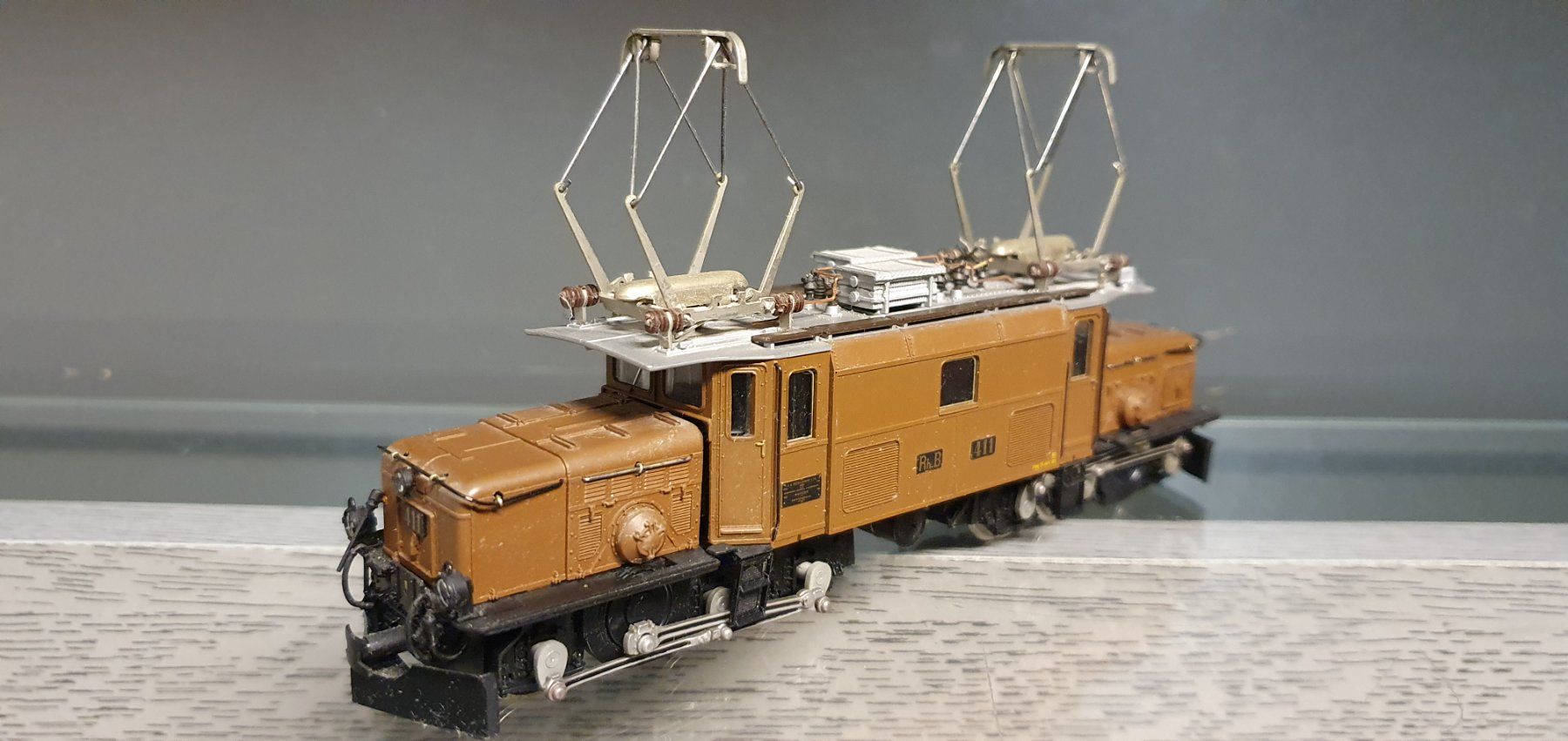 Bemo Modellini di ferrovie: BEMO: RHB KROKODIL 411 BRAUN – Usato da Biglen venduto da taunus82 1