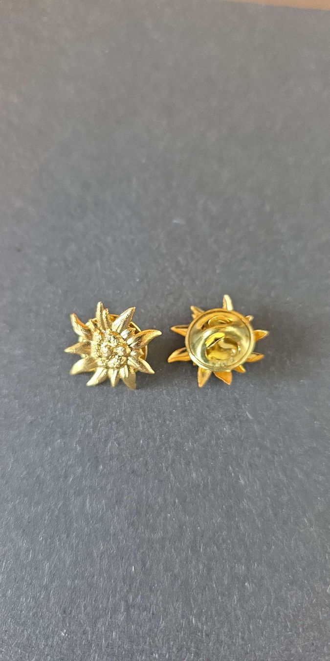 Placchette & Badge: Golden Edelweiss Pins x2  – Usato da Hinwil venduto da Ehretstock8