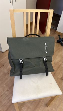 Fahrradtasche Vaude grün gebrauchter Zustand