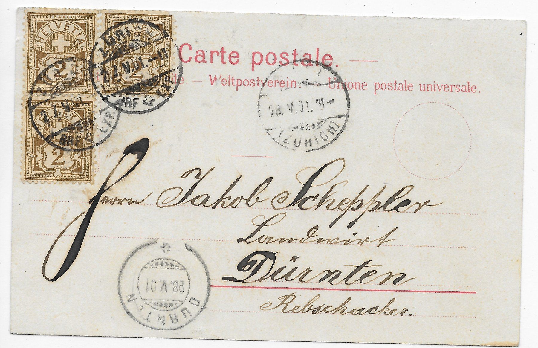 Ansichtskarten: Die letzte Post vom Gotthardpost – Gebraucht aus Hefenhofen von Richsalz 1
