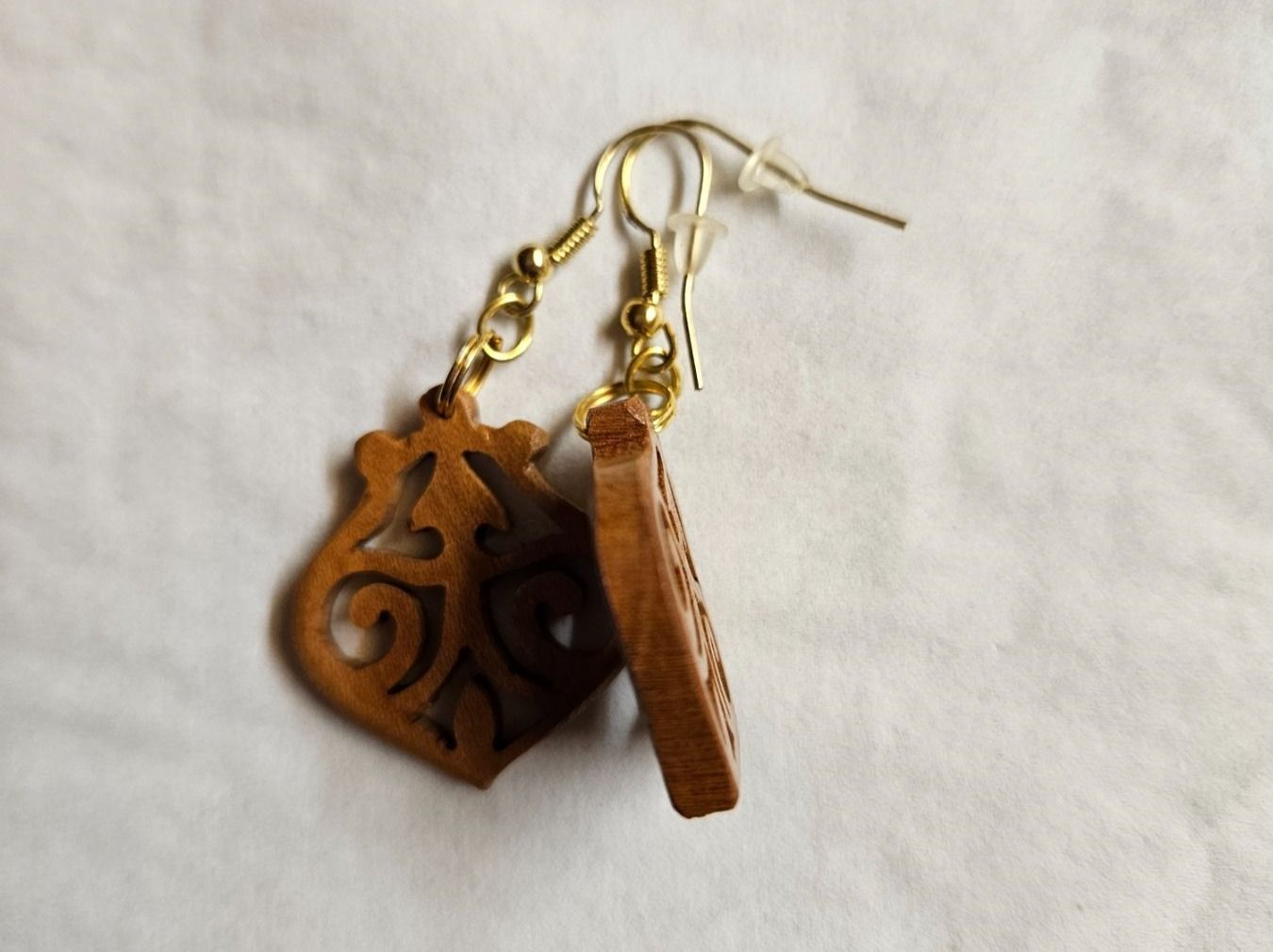 Ohrringe & -stecker: Ohrhänger aus Holz geschnitzt neu – Neu (gemäss Beschreibung) aus Urdorf von Colina 5