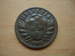 (Z2) 2 Rappen 1903 VZ