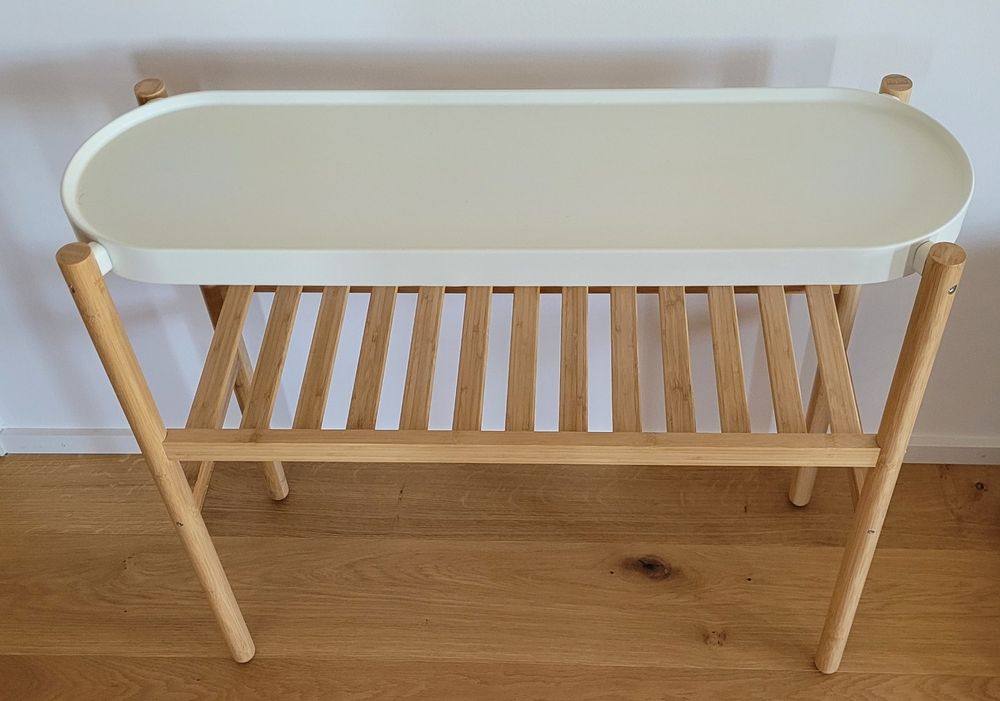 IKEA Blumenbank Bambus/weiss Kaufen auf Ricardo