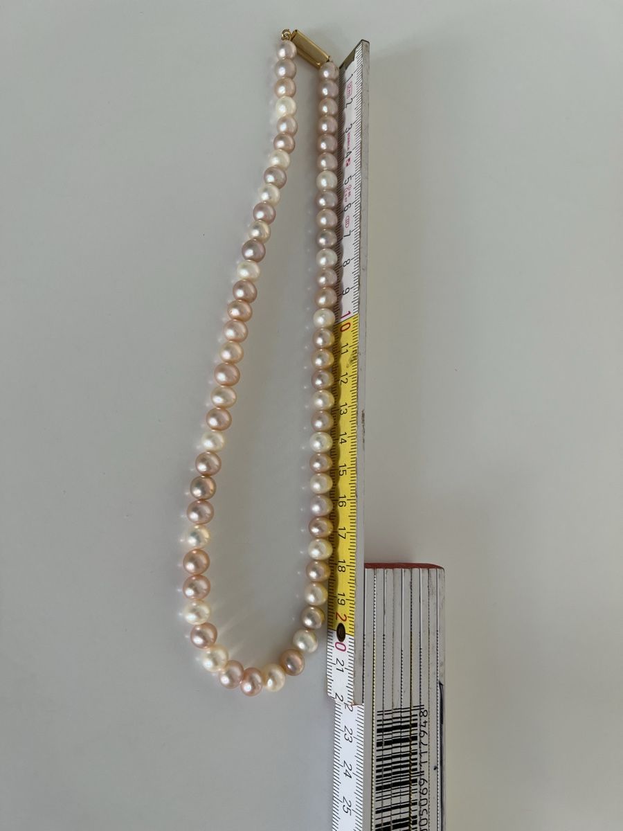 Ketten: Wunderschöne Süsswasser-Perlenkette, 44cm, Top Zustand – Gebraucht aus Basel von Bettybooo 4