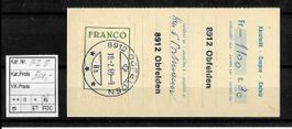 1959, Francozettel Nr. 5 gestempelt OBFELDEN 18.2.69 (15315)