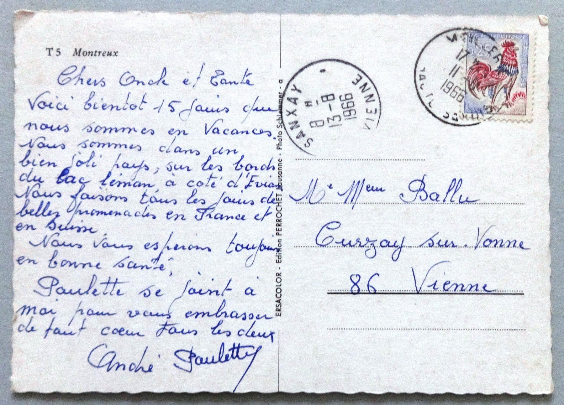 Cartes postales: Montreux – D'occasion à Fétigny par Billy2miny 1