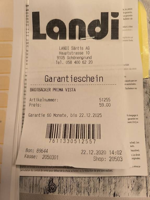 Elettrodomestici da cucina: Brotbackautomat von Landi – Usato da Matzingen venduto da Aurinko 3