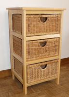 Regal Rattan mit 3 grossen Schubladen resp. Körben