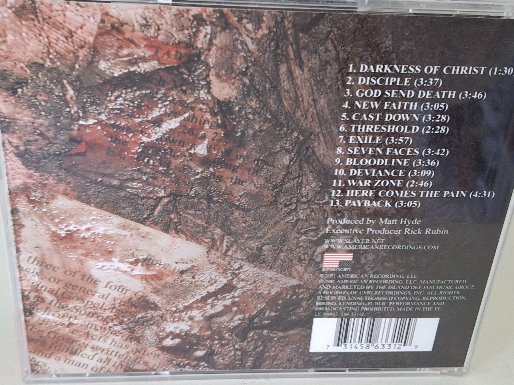 CD: CD Slayer - God Hates Us All - – Usato da Aarberg venduto da Jackup1 1