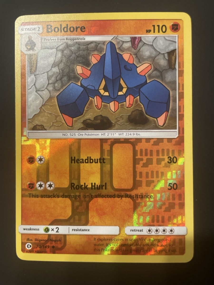 Pokémon Carte collezionabili: Boldore 70/149 Pokemon sun & moon – Usato da Hugelshofen venduto da Suimosa
