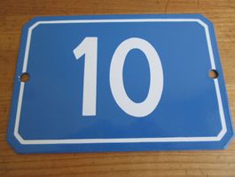 Emailschild Nummer 10, gross, neuwertig