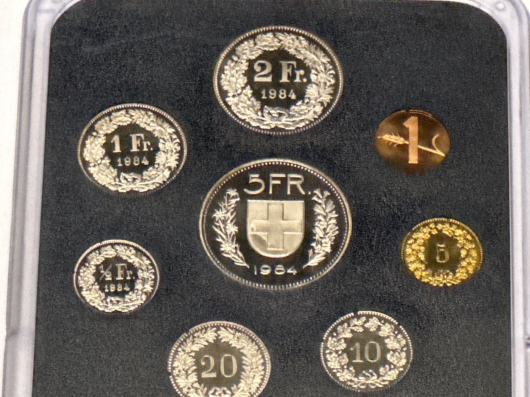 Alle Münzen: Schweizer Münzsatz Stgl. 1984 – Neu (gemäss Beschreibung) aus Herisau von herau 3