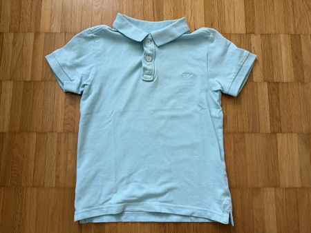 Polo T-Shirt Hellblau Gr110/116 guter Zustand