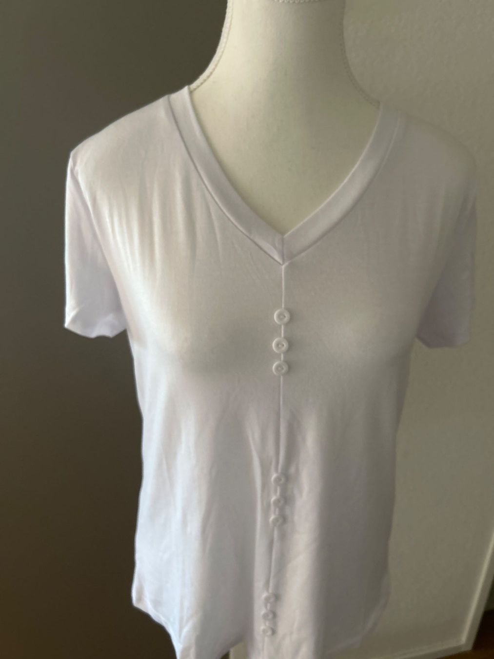 T-shirt: Damen kurzarm Shirt weiss Grösse S – Nuovo (secondo la descrizione) da Brunnen venduto da Nala2929 1