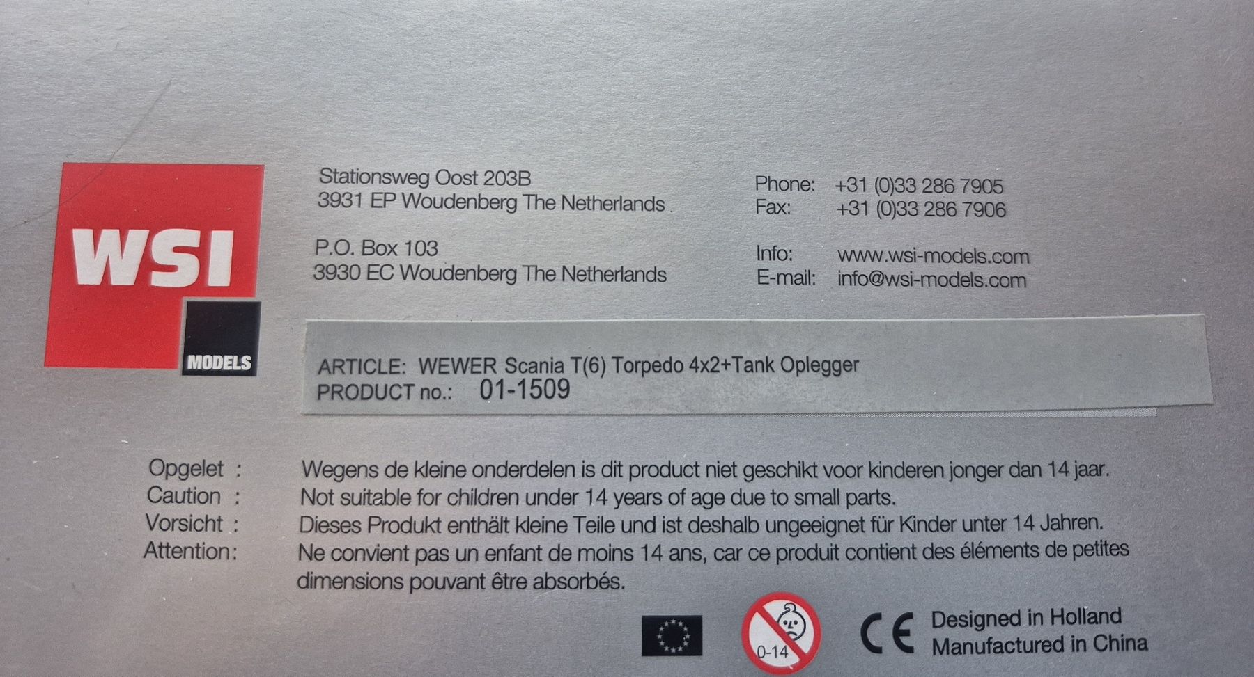WSI Models Kit di modellismo & Modellini statici: Wsi Modell – Nuovo e nell'imballaggio originale da Winznau venduto da Diabetes 4