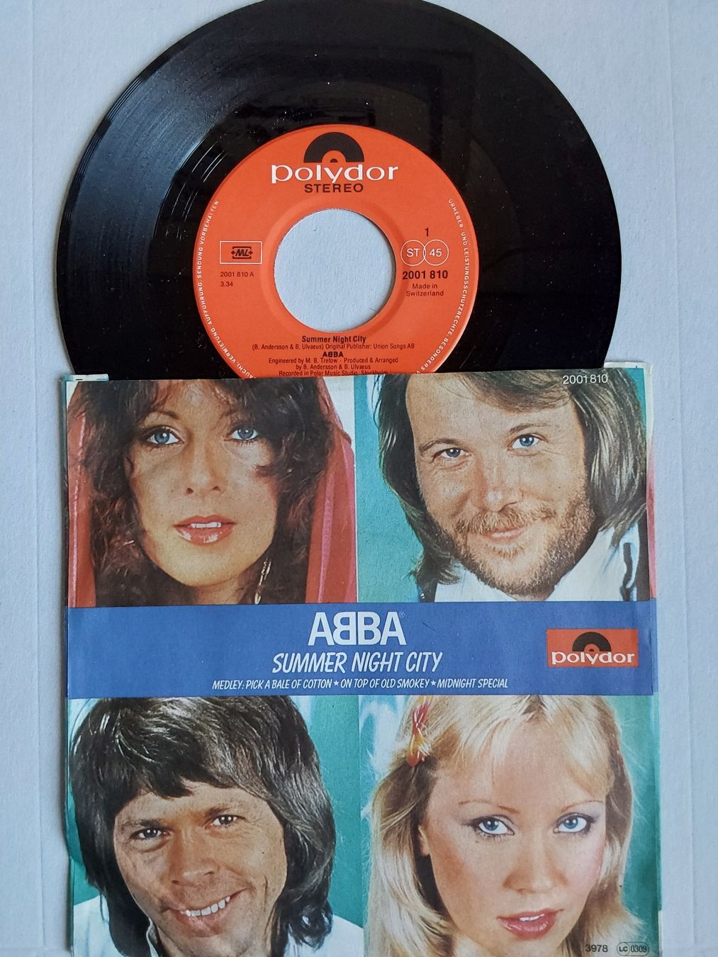 Schallplatten: Vinyl Single - Abba - Summer Night City- Suisse 1978 – Gebraucht aus Villeret von Fil11