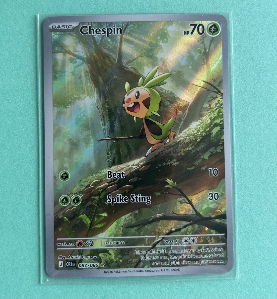 Pokémon Carte collezionabili: Chespin 87/86 EN ab 1CHF – Usato da Pfäffikon SZ venduto da enies_lobby