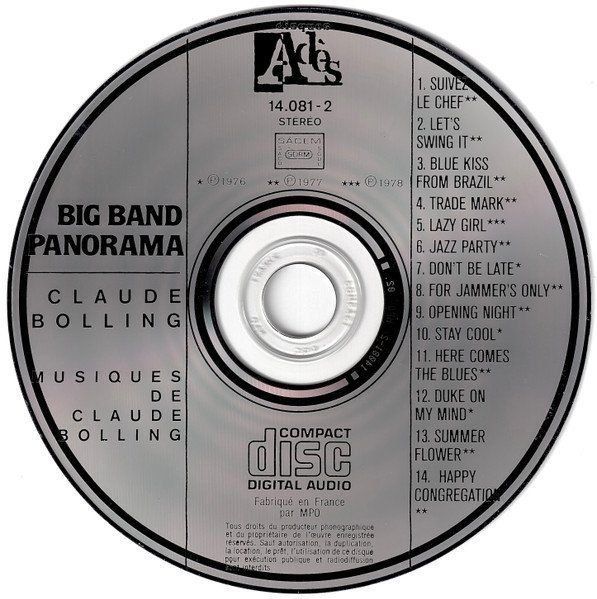 CDs: Claude Bolling - Big Band Panorama – D'occasion à Unterbäch par rubicon2012 2