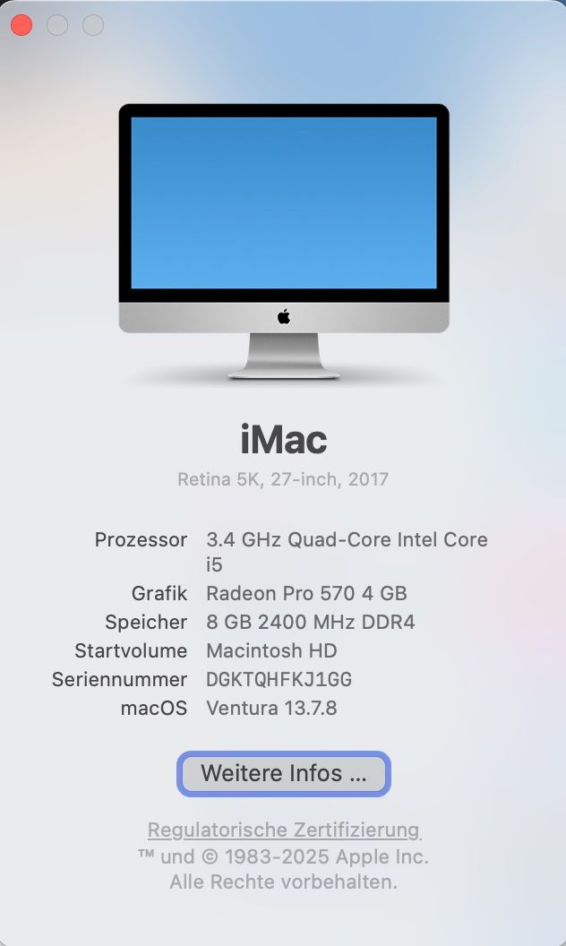 Apple PC: iMac 27 (2017), 1 TB – Usato da Bern venduto da krkr2003 1