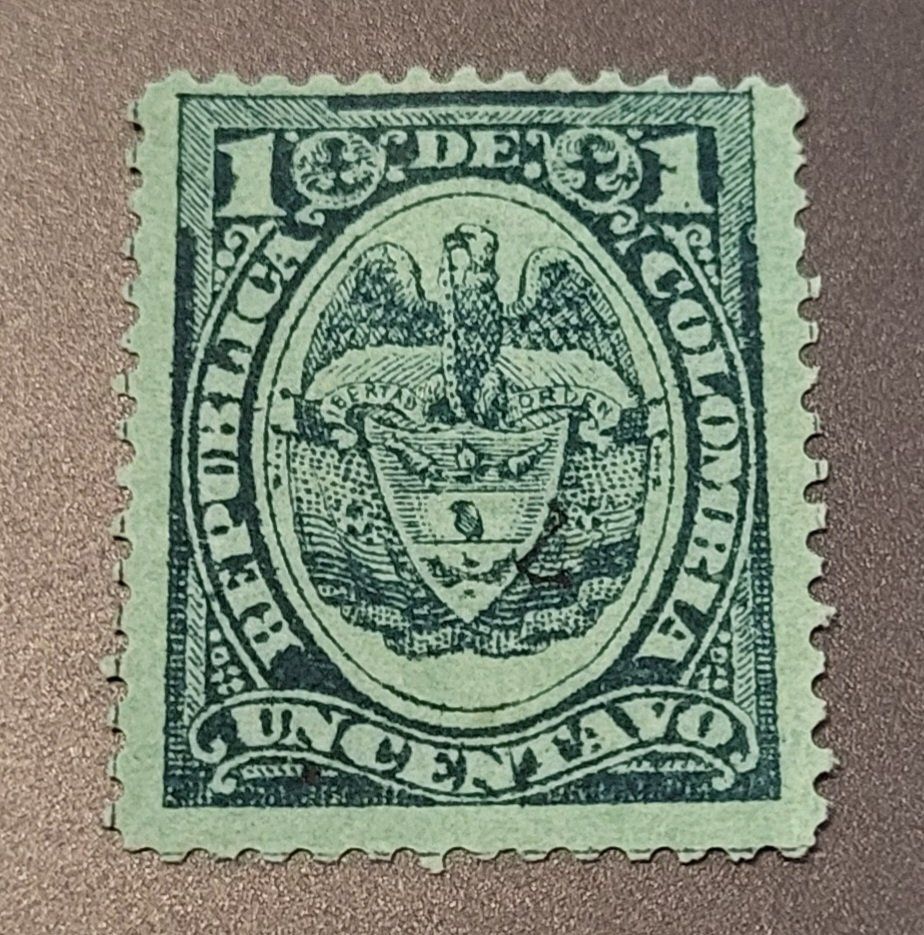 Tutti i francobolli: Kolumbien 1890 alte briefmarke – Usato da St Gallen venduto da Stampsalshobby